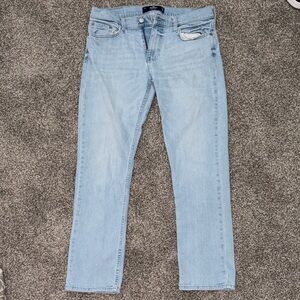 Hollister Men's Slim Jeans in Light Blue
